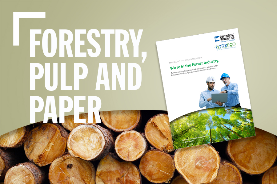 Forestry, Pulp And Paper Banner With Log Background
